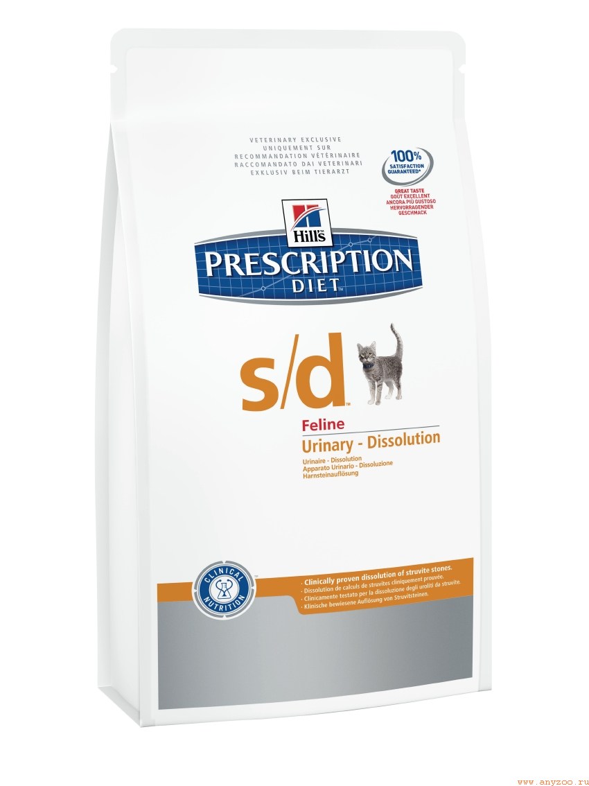 Купить Hill`s PD S/D Сухой корм при заболевании МКБ для кошек 