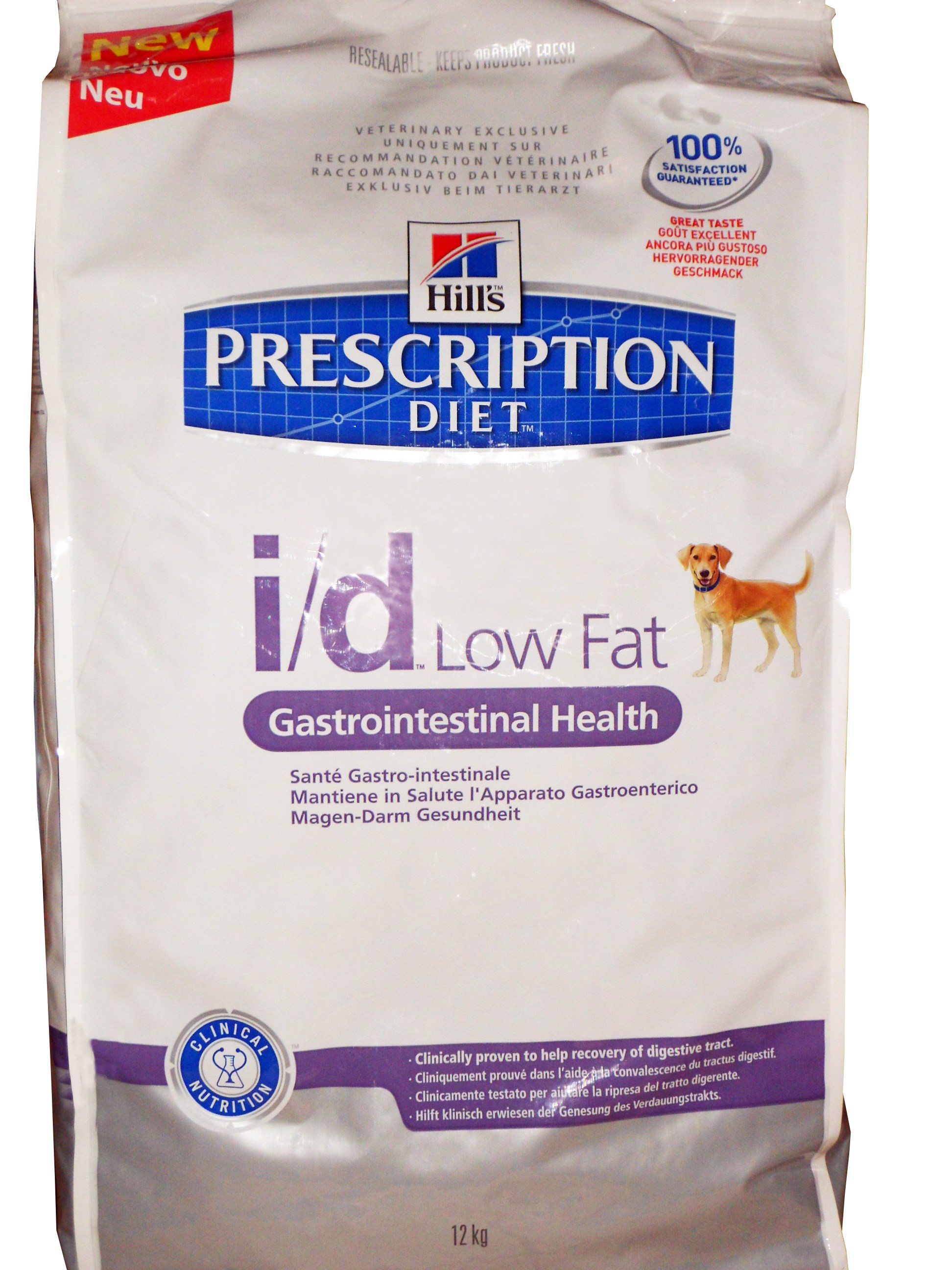 Купить Hill`s PD I/D Low Fat Низкоколорийный сухой корм для собак при заболеваниях ЖКТ низким содержанием жиров