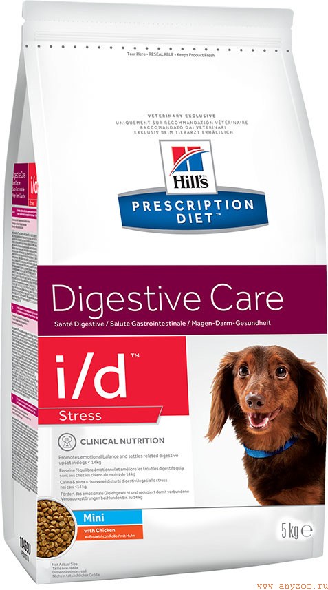 Купить Hill`s PD I/D Mini Сухой корм для собак мелких пород при заболеваниях ЖКТ при стрессе +стресс